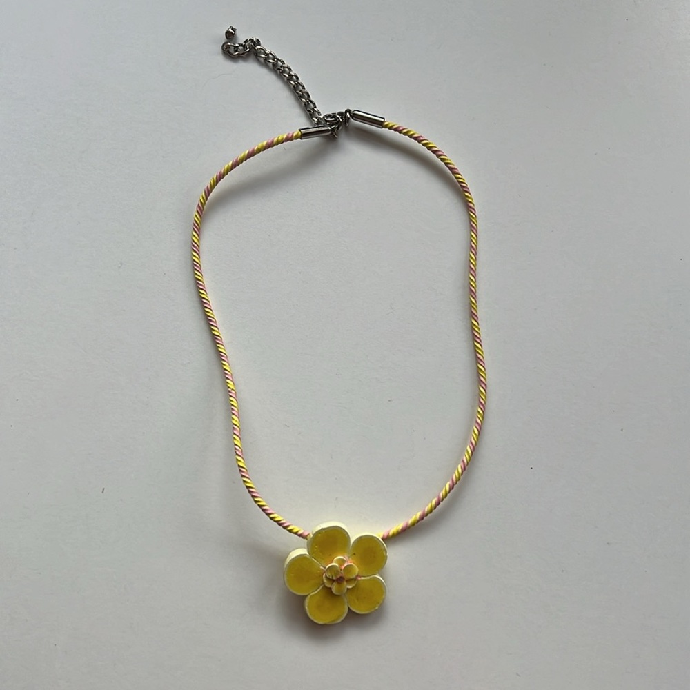 Yellow Flower Necklace